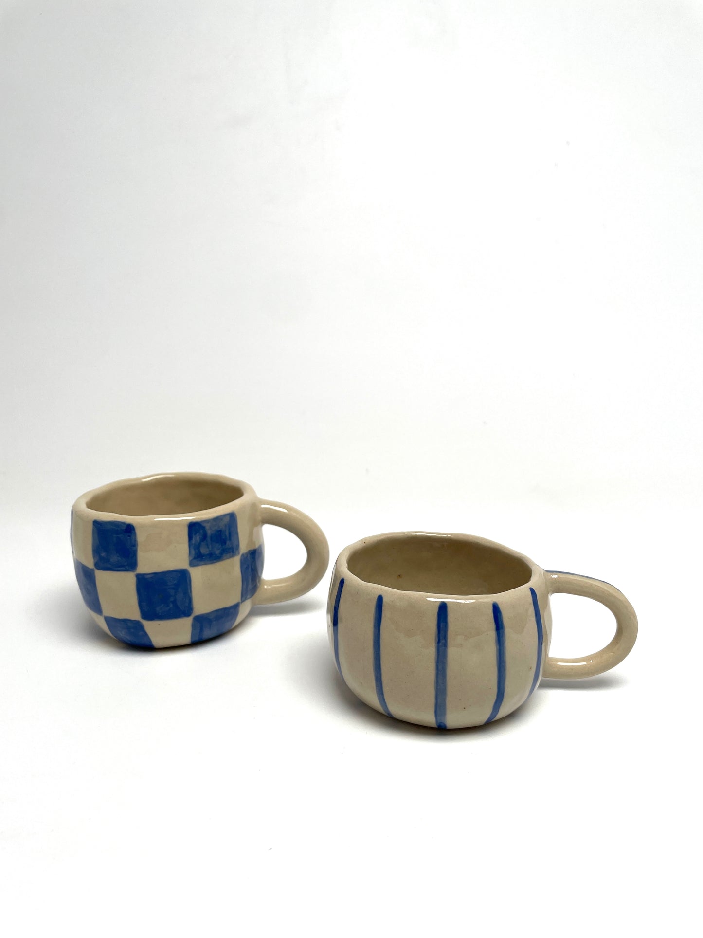 Stripped cup - Deep blue