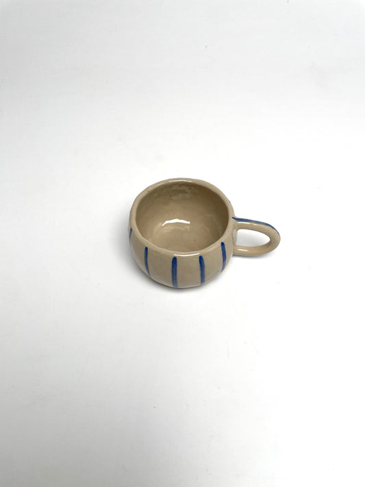 Cup - Stripped Deep blue